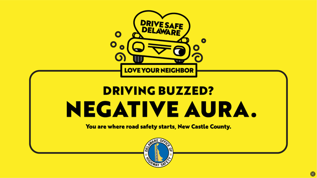 Driving Buzzed? Negative Aura. Organic Social
