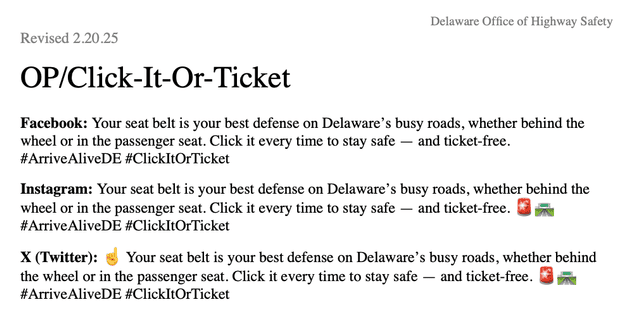 Click It or Ticket