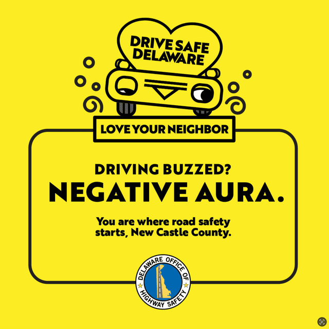 Driving Buzzed? Negative Aura. Organic Social