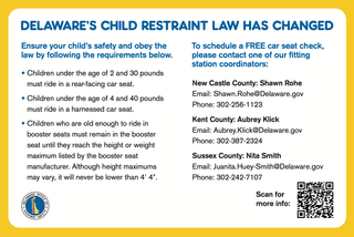 Delaware’s Child Restraint Law Has Changed
